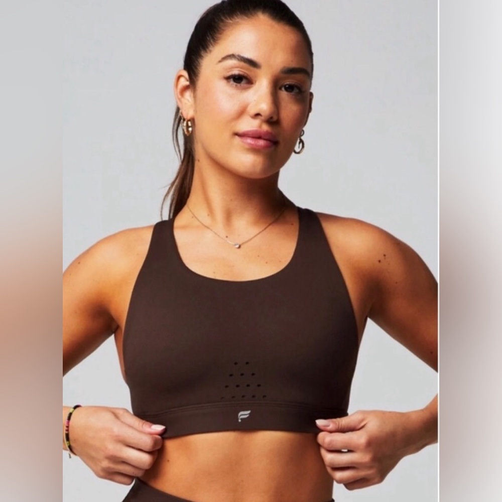 NWT Brown Fabletics High Impact Sports Bra